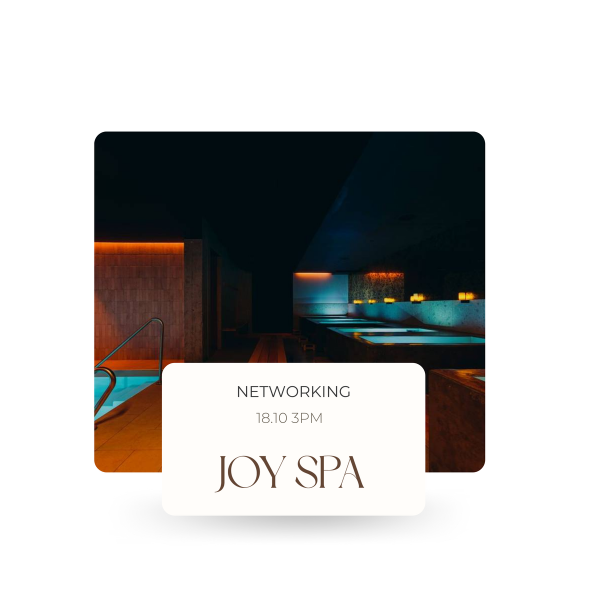 Networking event with Troisième Cercle and JOY spa October 18