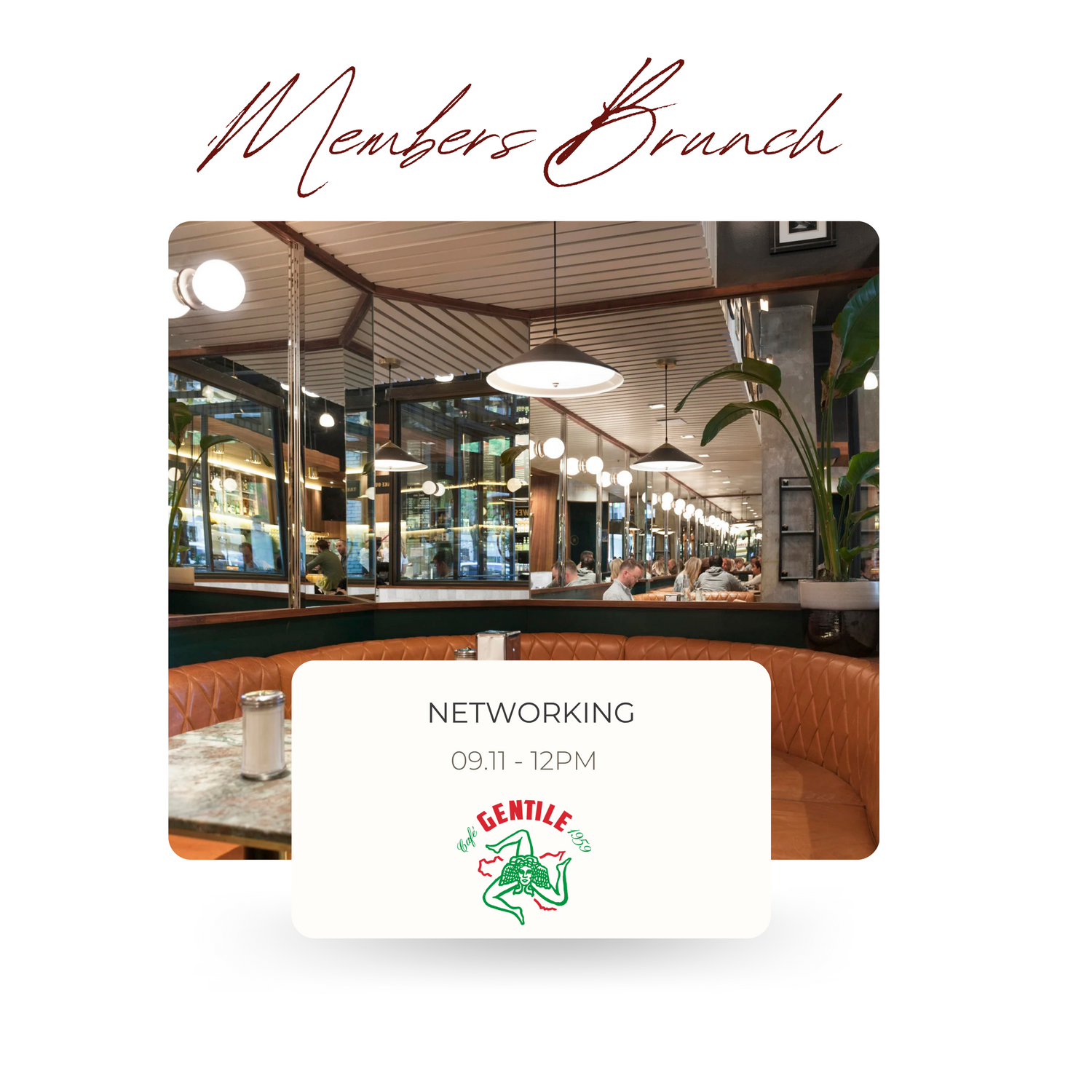 Members Brunch at Café Gentile